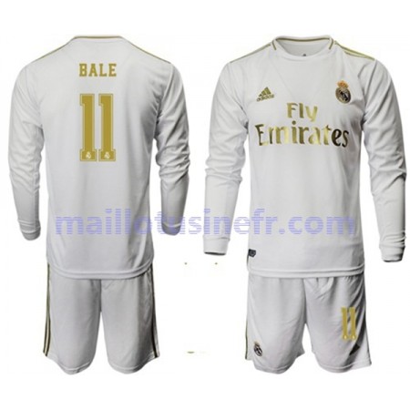 Maillot de Foot Real Madrid Bale 11 Domicile 2019-20 Manches Longues - Enfant